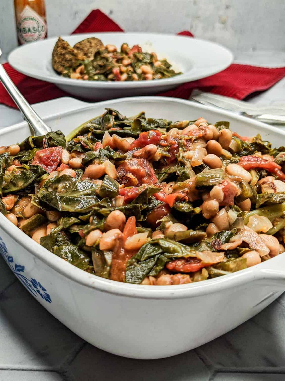 Collard Greens and Blackeyed Peas